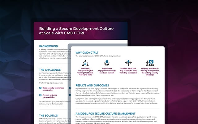 Real Estate Firm Scales Secure Development Training