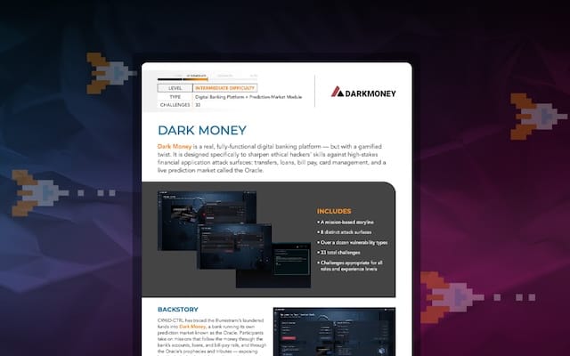 DarkMoney Cyber Range